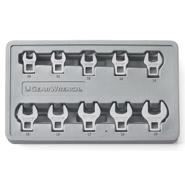 GearWrench 81909 10PC 3/8'' Drive Crowfoot Metric Wrench Set