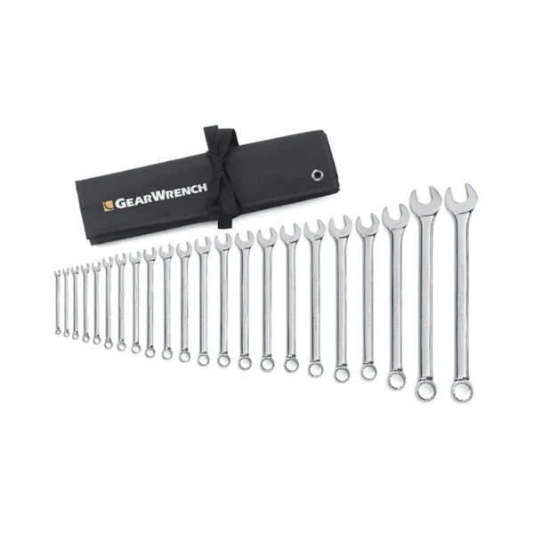 GearWrench 81916 22PC 12 Point Long Pattern Combination Metric Wrench Set