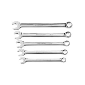 GearWrench 81921 5PC 12 Point Long Pattern Combination SAE Wrench Set