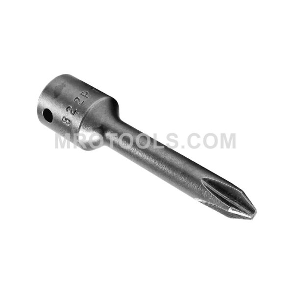 Apex 822 #2 Phillips Female Square Service-Drive Bits, 1/4'' Drive