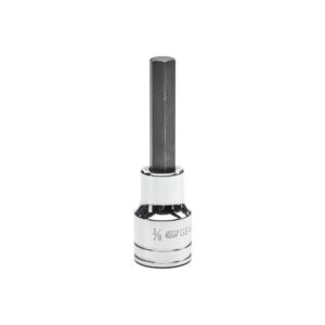 GearWrench 82557 1/2'' Drive Mid Length Hex Bit SAE Socket 3/8''