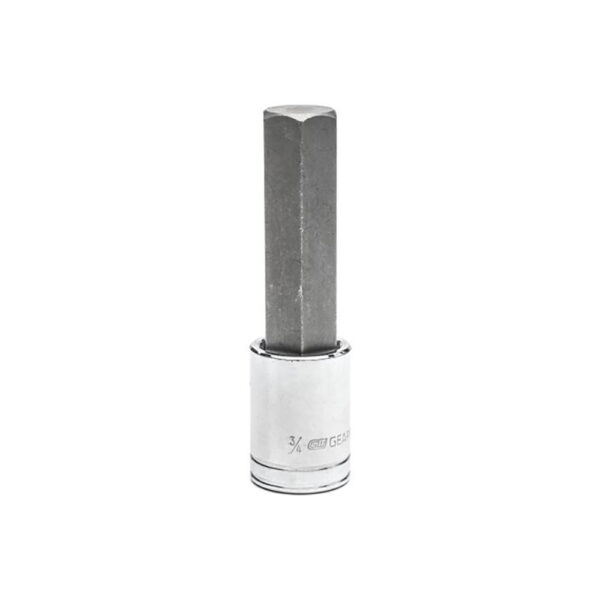 GearWrench 82562 1/2'' Drive Mid Length Hex Bit SAE Socket 3/4''