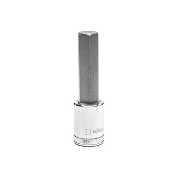 GearWrench 82576 1/2'' Drive Mid Length Hex Bit Metric Socket 17mm