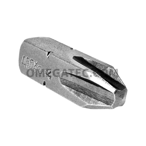 Apex 830-4X #4 Phillips Insert Bits, 5/16'' Square Drive