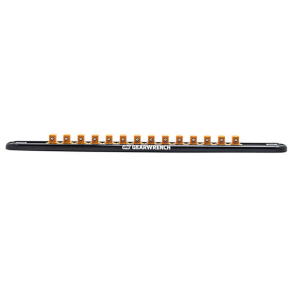 GearWrench 83127 3/8'' Drive Magnetic Socket Rail w/ 14 Clips