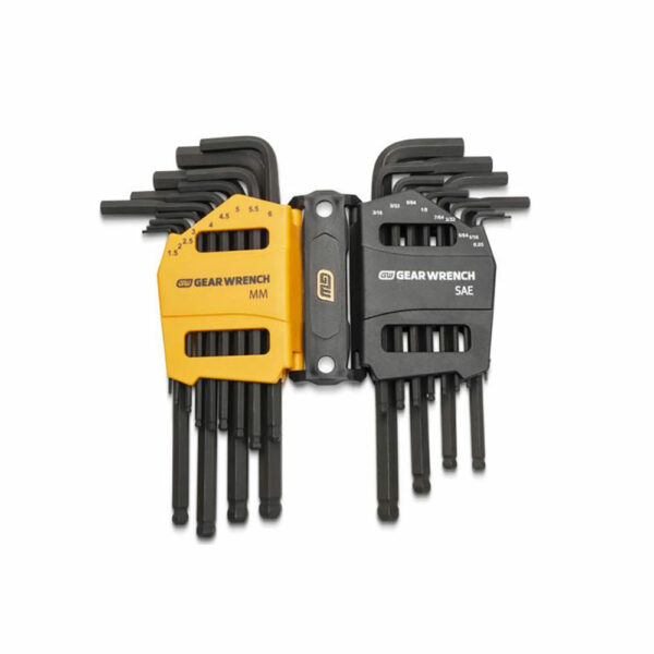 GearWrench 83505 Ball End Hex Key 26PC Set SAE/Metric