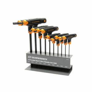 GearWrench 83523 T Handle Ball End Hex Key 10PC Set SAE