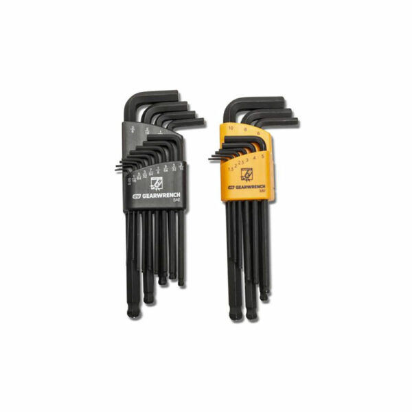 GearWrench 83526 Magnetic End Ball End Hex Key 22PC Set SAE/MM