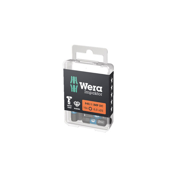 Wera 05057606001 840/1 IMP DC Impaktor 1/4'' Hex Socket Insert Bit