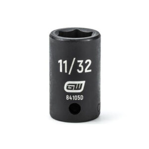 GearWrench 84105D 1/4'' Drive 6 Point Standard Impact SAE Socket 11/32''