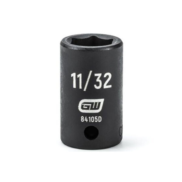GearWrench 84105D 1/4'' Drive 6 Point Standard Impact SAE Socket 11/32''