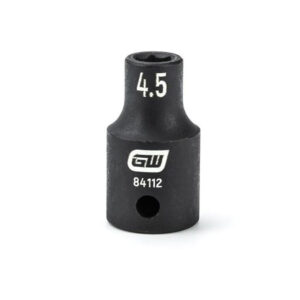 GearWrench 84112 1/4'' Drive 6 Point Standard Impact Metric Socket 4.5mm