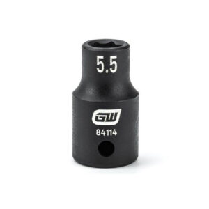 GearWrench 84114 1/4'' Drive 6 Point Standard Impact Metric Socket 5.5mm