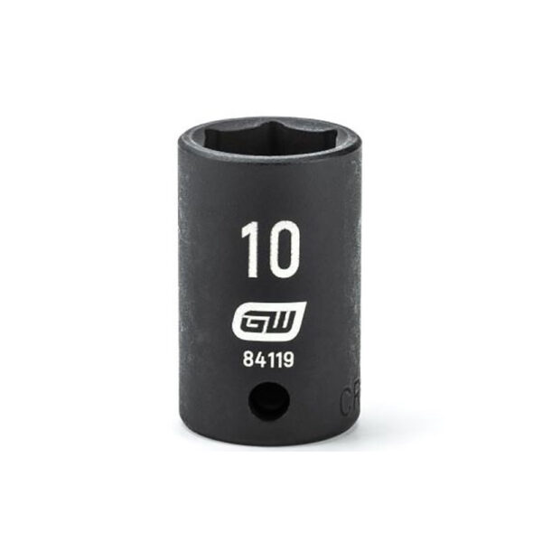 GearWrench 84119 1/4'' Drive 6 Point Standard Impact Metric Socket 10mm