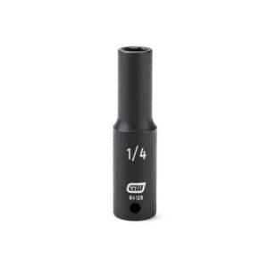 GearWrench 84128 1/4'' Drive 6 Point Deep Impact SAE Socket 1/4''