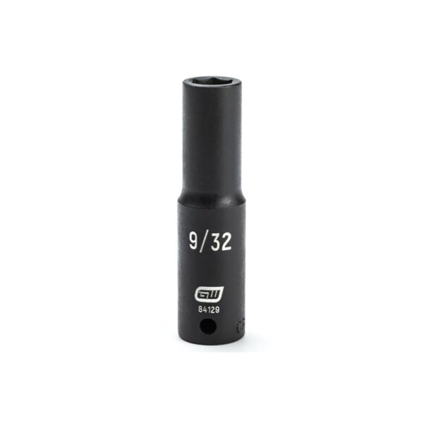 GearWrench 84129 1/4'' Drive 6 Point Deep Impact SAE Socket 9/32''