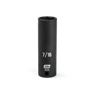 GearWrench 84133 1/4'' Drive 6 Point Deep Impact SAE Socket 7/16''