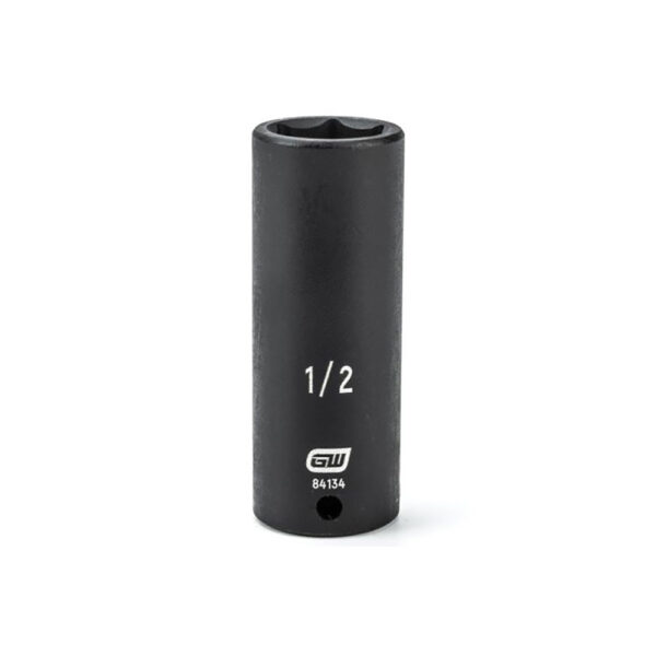 GearWrench 84134 1/4'' Drive 6 Point Deep Impact SAE Socket 1/2''
