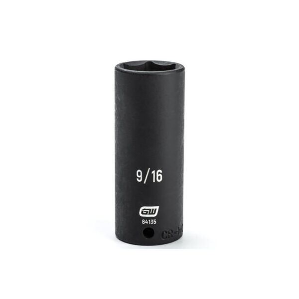 GearWrench 84135 1/4'' Drive 6 Point Deep Impact SAE Socket 9/16''