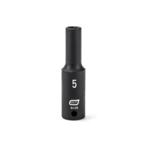 GearWrench 84139 1/4'' Drive 6 Point Deep Impact Metric Socket 5mm