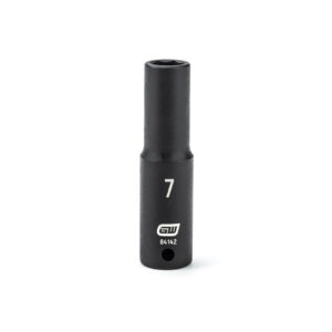 GearWrench 84142 1/4'' Drive 6 Point Deep Impact Metric Socket 7mm