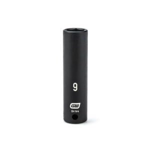 GearWrench 84144 1/4'' Drive 6 Point Deep Impact Metric Socket 9mm