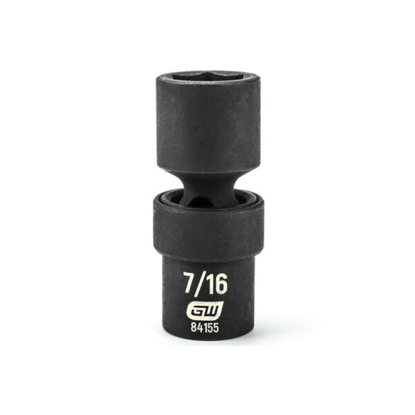GearWrench 84155 1/4'' Drive 6 Point Standard Universal Impact SAE Socket 7/16''