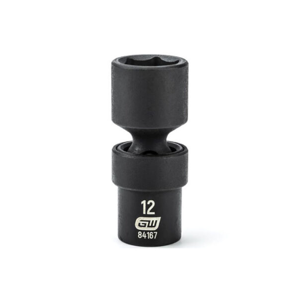 GearWrench 84167 1/4'' Drive 6 Point Standard Universal Impact Metric Socket 12mm