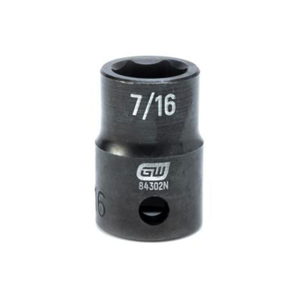 GearWrench 84302N 3/8'' Drive 6 Point Standard Impact SAE Socket 7/16''