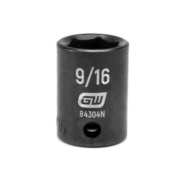 GearWrench 84304N 3/8'' Drive 6 Point Standard Impact SAE Socket 9/16''