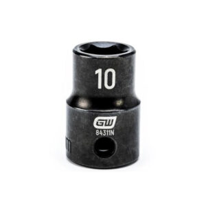 GearWrench 84311N 3/8'' Drive 6 Point Standard Impact Metric Socket 10mm