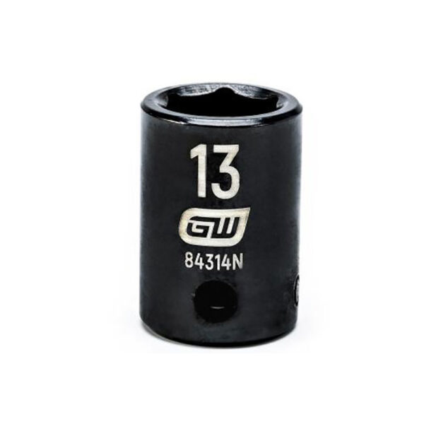 GearWrench 84314N 3/8'' Drive 6 Point Standard Impact Metric Socket 13mm