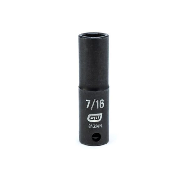 GearWrench 84324N 3/8'' Drive 6 Point Deep Impact SAE Socket 7/16''