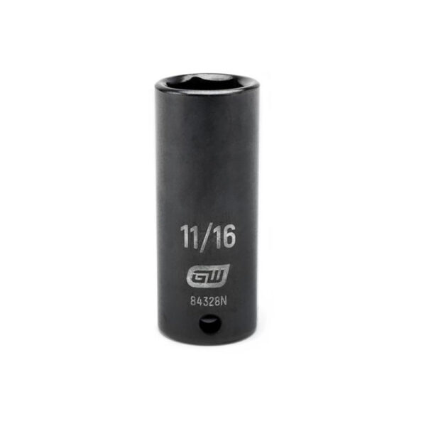 GearWrench 84328N 3/8'' Drive 6 Point Deep Impact SAE Socket 11/16''