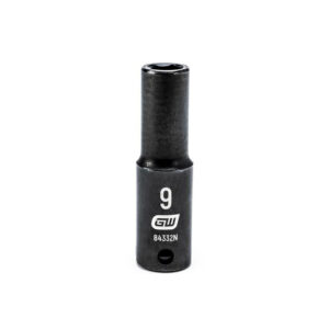 GearWrench 84332N 3/8'' Drive 6 Point Deep Impact Metric Socket 9mm