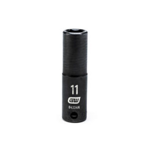GearWrench 84334N 3/8'' Drive 6 Point Deep Impact Metric Socket 11mm