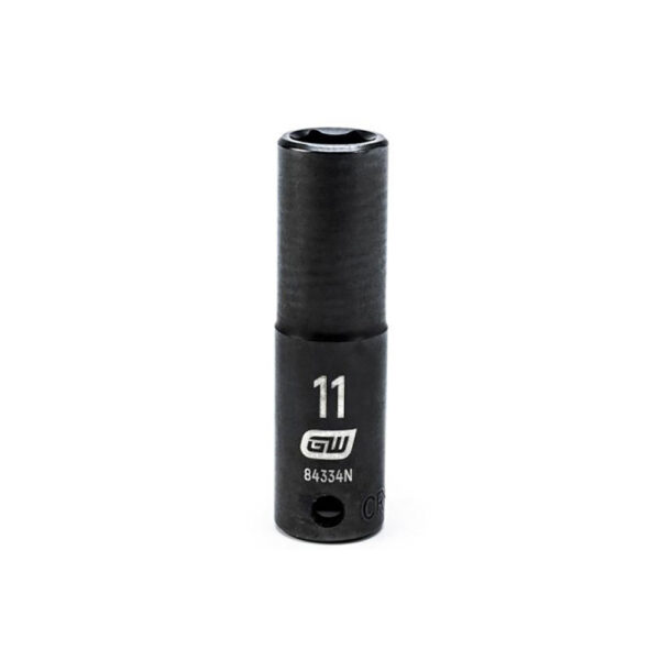 GearWrench 84334N 3/8'' Drive 6 Point Deep Impact Metric Socket 11mm