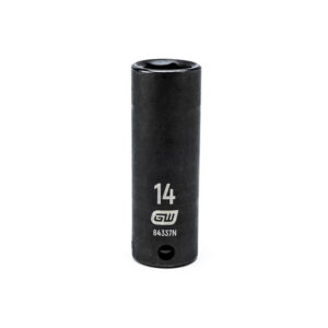 GearWrench 84337N 3/8'' Drive 6 Point Deep Impact Metric Socket 14mm