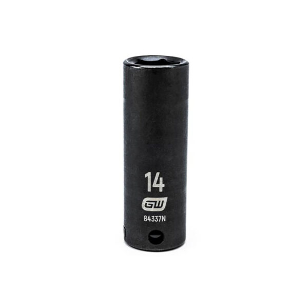GearWrench 84337N 3/8'' Drive 6 Point Deep Impact Metric Socket 14mm