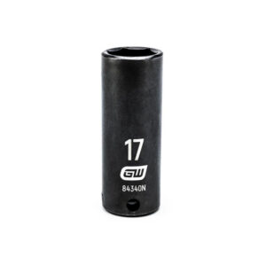 GearWrench 84340N 3/8'' Drive 6 Point Deep Impact Metric Socket 17mm