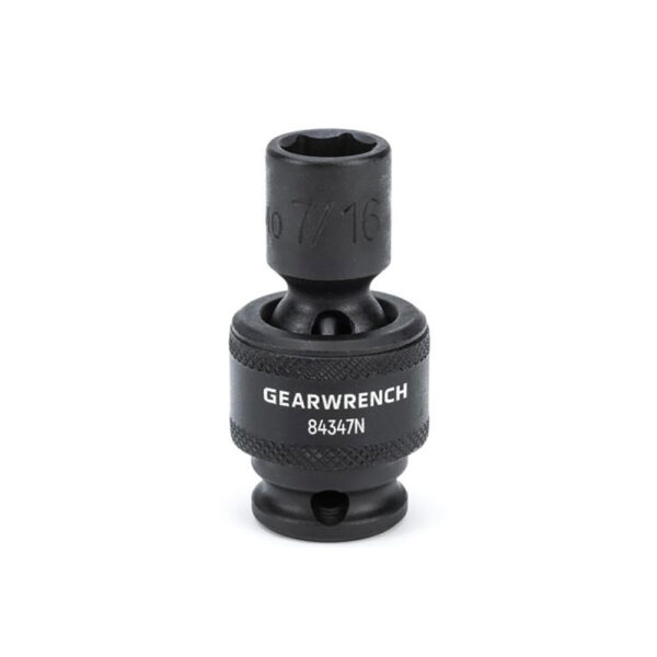 GearWrench 84347N 3/8'' Drive 6 Point Standard Universal Impact SAE Socket 7/16''