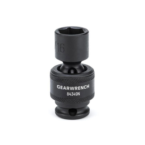 GearWrench 84349N 3/8'' Drive 6 Point Standard Universal Impact SAE Socket 9/16''