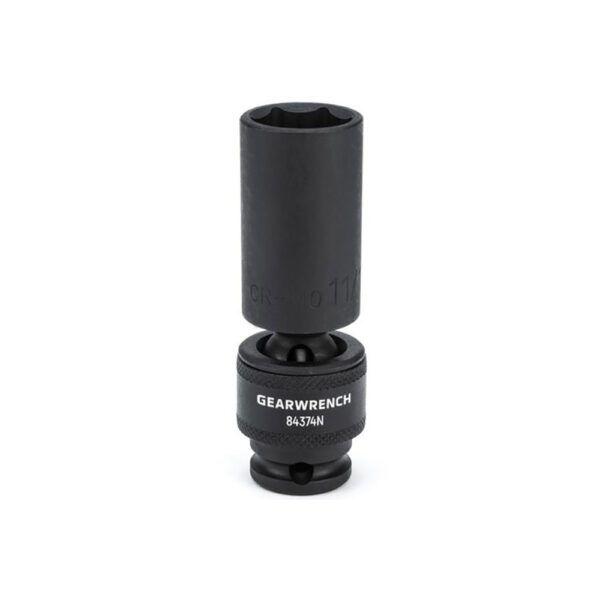GearWrench 84374N 3/8'' Drive 6 Point Deep Universal Impact SAE Socket 11/16''