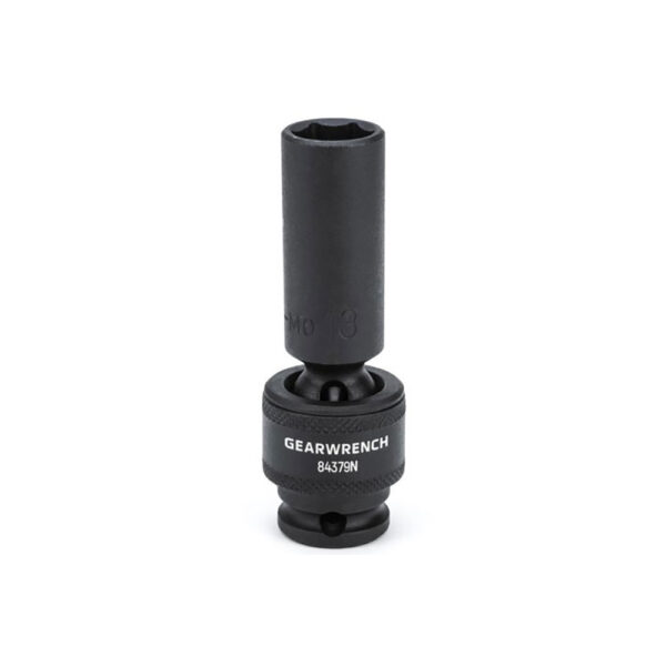 GearWrench 84379N 3/8'' Drive 6 Point Deep Universal Impact Metric Socket 13mm