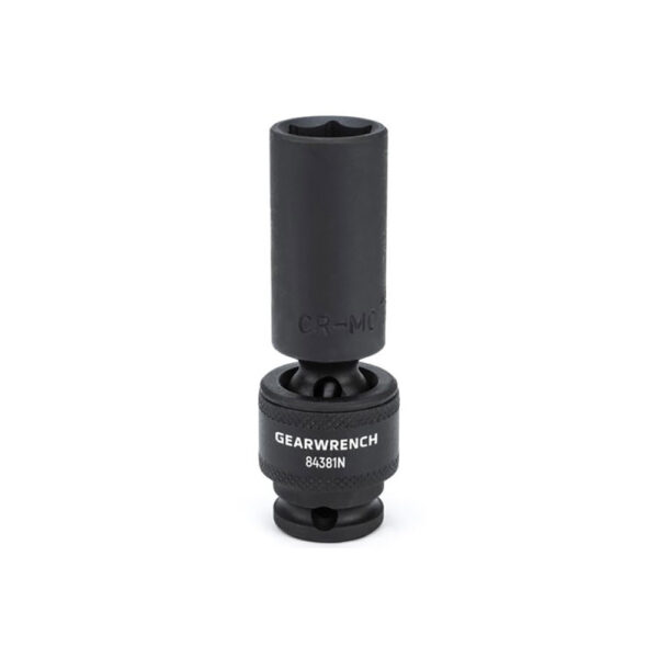 GearWrench 84381N 3/8'' Drive 6 Point Deep Universal Impact Metric Socket 15mm