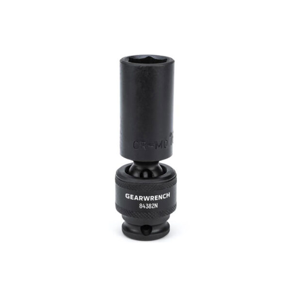 GearWrench 84382N 3/8'' Drive 6 Point Deep Universal Impact Metric Socket 16mm