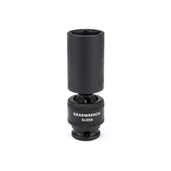 GearWrench 84385N 3/8'' Drive 6 Point Deep Universal Impact Metric Socket 19mm
