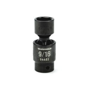 GearWrench 84483 3/8'' Drive 6 Point Standard X-Core Pinless Impact Universal SAE Socket 9/16''