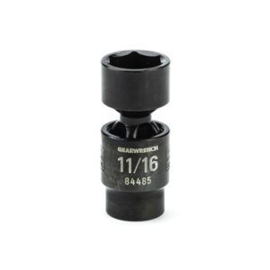 GearWrench 84485 3/8'' Drive 6 Point Standard X-Core Pinless Impact Universal SAE Socket 11/16''