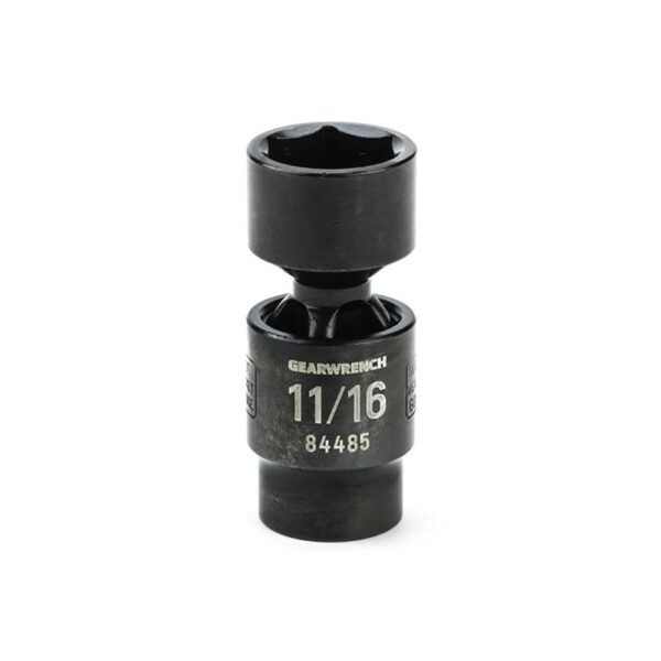 GearWrench 84485 3/8'' Drive 6 Point Standard X-Core Pinless Impact Universal SAE Socket 11/16''